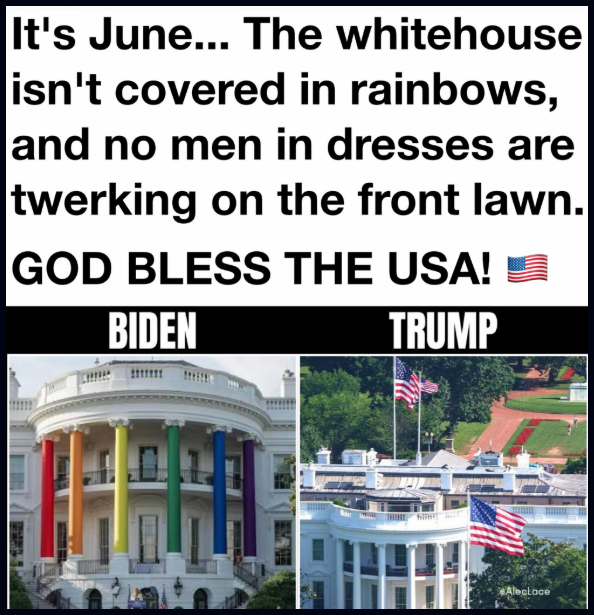 ColonelFree's tweet photo. 📷  BREAKING:  The White House stands proud and true once again, restoring a sense of normalcy, dignity, and tradition to the nation's capital. Under strong leadership, the focus returns to real American values, unity, and prosperity, moving past the distractions and ideologies that previously divided us.

"Blessed is the nation whose God is the Lord, the people he chose for his inheritance." – Psalm 33:12

"But at the beginning of creation God ‘made them male and female.’ For this reason a man will leave his father and mother and be united to his wife, and the two will become one flesh." – Mark 10:6-8

Families celebrate a brighter, more secure future rooted in the foundational principles that make America exceptional. Deviation from these natural and divine foundations is viewed by many as a spiritual and cultural battle that directly impacts the mental health and stability of our society.

#Trump2026 #LGBTQ #Pride #politics #noweaponministries