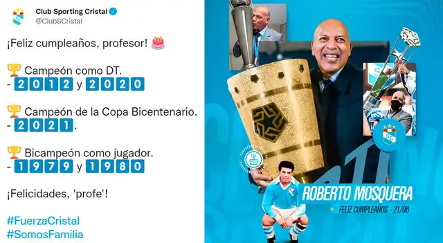 SC_la12's tweet photo. @Edgarbc2002 Fácil, tiene 2 títulos como jugador y 3 como DT de Cristal, pergaminos le sobran y sobre todo cuando el equipo pasa por malos momentos como este. https://t.co/NdjRKLi4x1