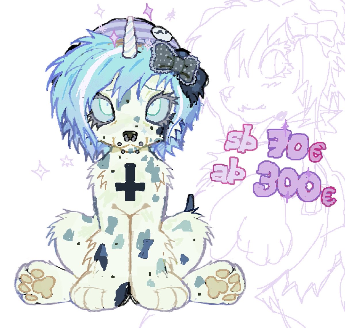 pillcrushed's tweet photo. pastel goth-ish adopt currently at 90 https://t.co/5leaua4xnO