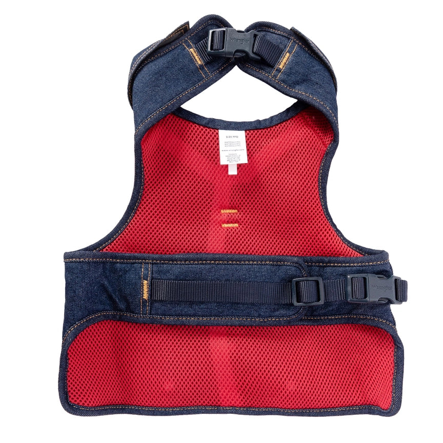 ThisIsHTAS's tweet photo. Rugged Wrangler Denim Vest Harness in dark wash—built for medium to large dogs who wear a harness daily. Reinforced stitching, broad chest panel for even pressure, quick-access D-ring &amp; side snaps for easy on/off. Durable, comfy, and travel-ready. https://t.co/Eg8NAJDEEd https://t.co/Y6PXYgmtkk