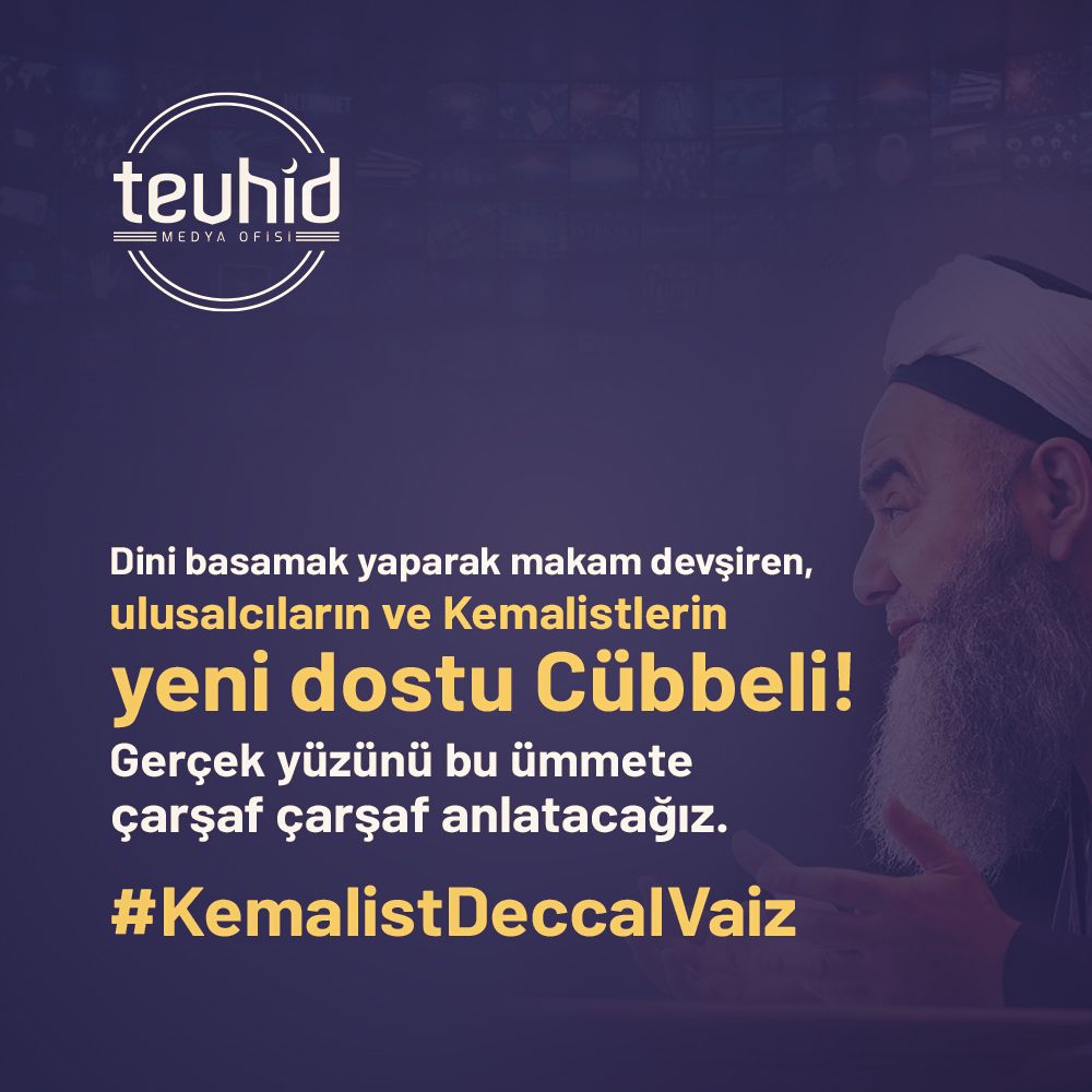 tevhidekip_'s tweet photo. Dini basamak yaparak makam devşiren, ulusalcıların ve Kemalistlerin yeni dostu Cübbeli! Gerçek yüzünü bu ümmete çarşaf çarşaf anlatacağız. 

#KemalistDeccalVaiz https://t.co/AkDOHLvzlk