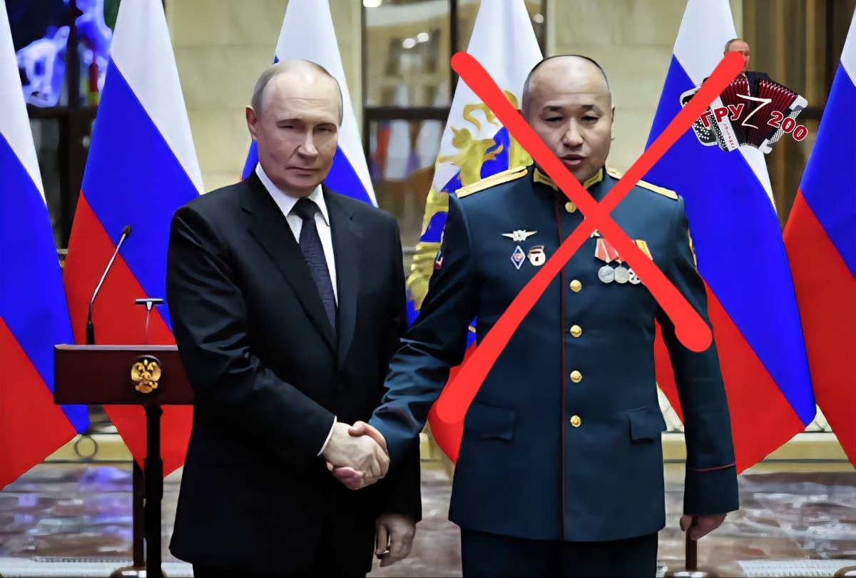 NAFOvoyager's tweet photo. Naran Ochir-Goryaev.  
Hero of russia.  
One of the Putin’s favorite propagandist.  

Successfully demobilized near Siversk.

Another "hero" bites the dust. https://t.co/ch29WfGSFH