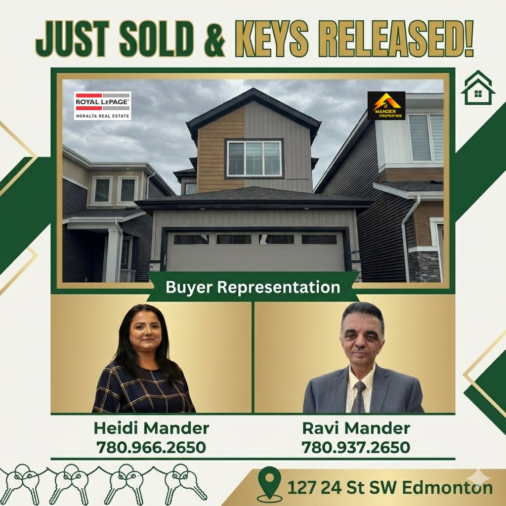 RaviHirde's tweet photo. 🎉🏡 Successful Closing! 🥂✨ Congratulations to our happy buyers on securing their beautiful new Home in Alces❤️🔑.

Hirdejot Mander 📞 780.966.2650
Ravi S Mander 📞 780.937.2650

#mander #manderproperties #justsold #winwin #edmontonrealestate #newhome #alces #yeghomes #closing https://t.co/YNlGSvnZmz