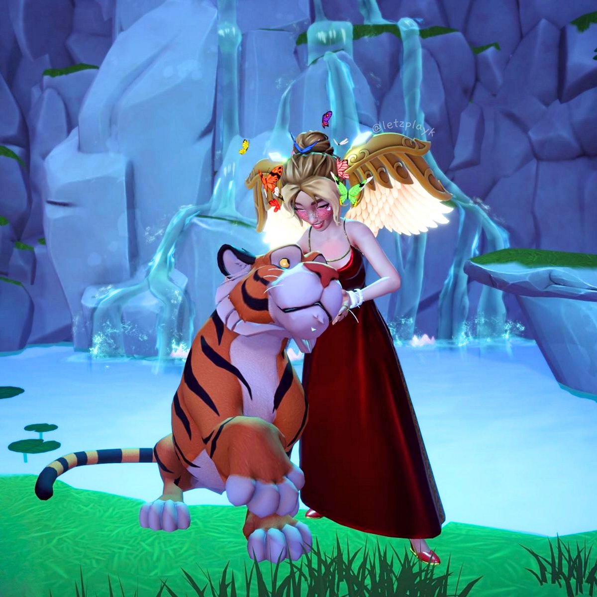 letzplayk's tweet photo. My new bestie, Rajah!🐯🥰 #disneydreamlightvalley https://t.co/xoOhhISZb5