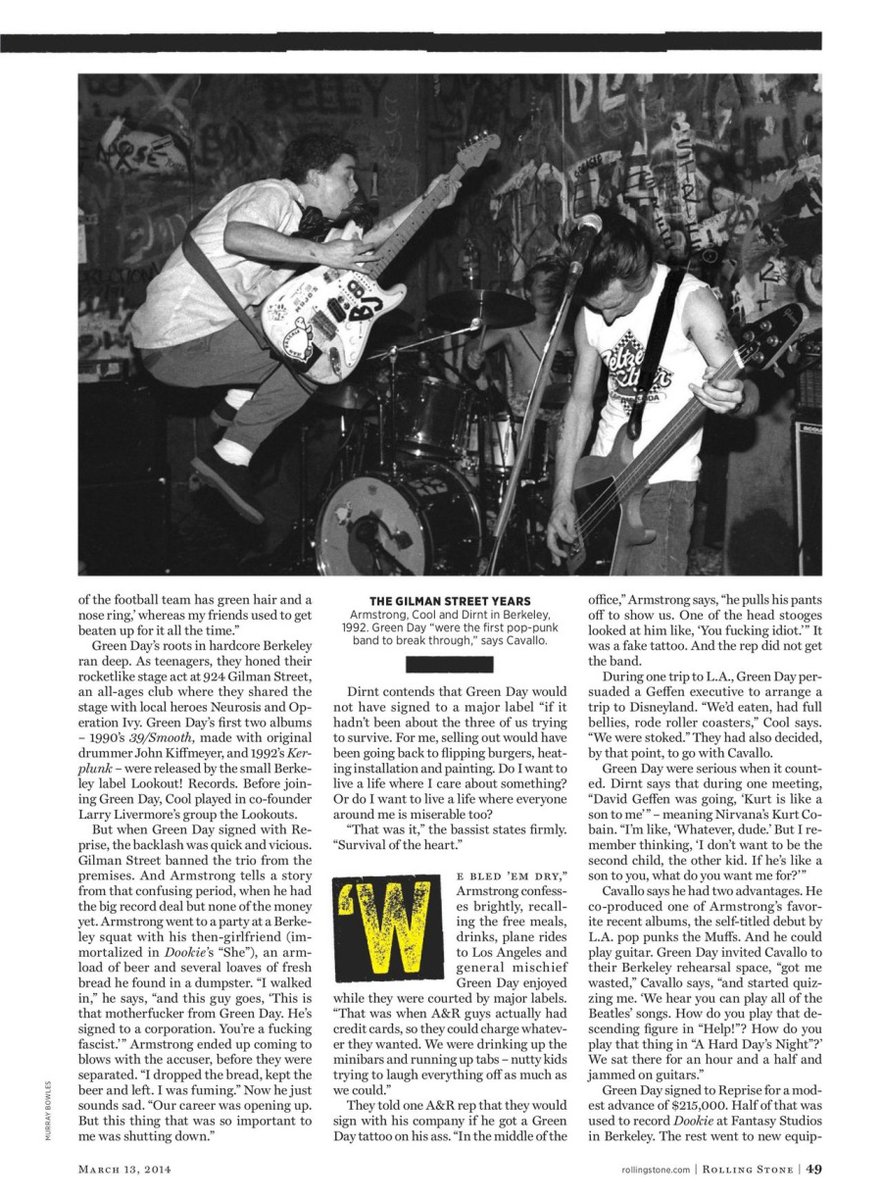 ArchiveGreenDay's tweet photo. Green Day #gdtwt

Rolling Stone  - February 2014

"On 20 years of Dookie! Crazy how the album's been out for 32 years now." - 🍏 https://t.co/AZNXwIoJSX