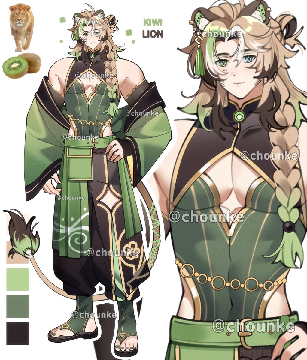 chouNke's tweet photo. Kiwi Lion🦁🥝

180eur(commercial use included)
comes with 2 vers of outfit🤎
DM if interested!💚 https://t.co/U54BQvVnn0