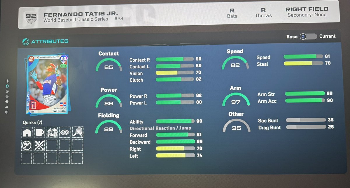avxqe_'s tweet photo. @MLBTheShow Like he barely better than 92 https://t.co/AN2ERFgwcu