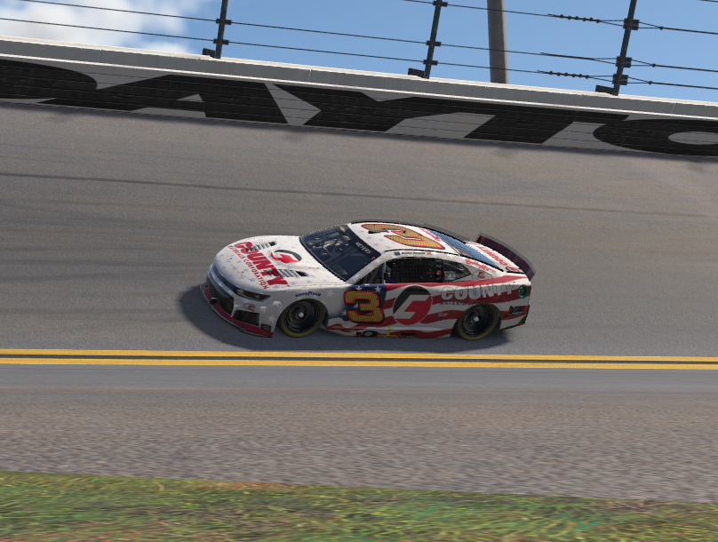 BMCustomDesigns's tweet photo. Catching up getting updates out! This one was custom ordered from @HunterHaskell with a twist on a Dale Jr Daytona win scheme! Snuck some ghost stars and that famous gold twist inside the number!!! Might see this one in the @WatchHMSTV cup series tonight! Hope you enjoy this one! https://t.co/toXjZo4ebE