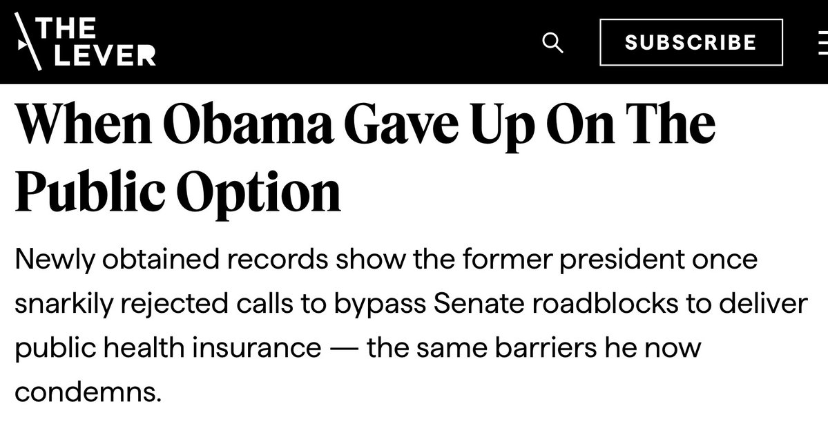 davidsirota's tweet photo. 🚨Internal White House documents obtained by @LeverNews &amp; @zeteo_news show then-President Obama snarkily scoffing at demands to more strongly push the Dem Senate to create a public health insurance option — and him being cheered by staff, including Pod Save America’s @jonfavs. https://t.co/igpQF005ir