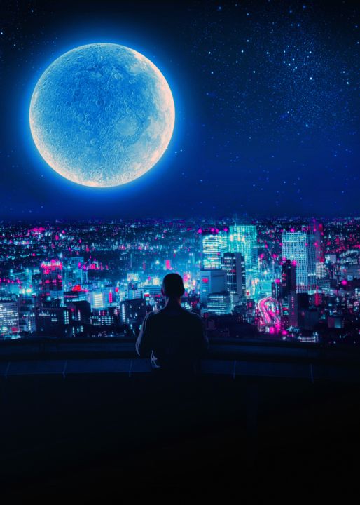geekmeart's tweet photo. Art of the Day! "cyber city". Buy at: https://t.co/cxRibOrj70 https://t.co/iCSRPqXWQJ