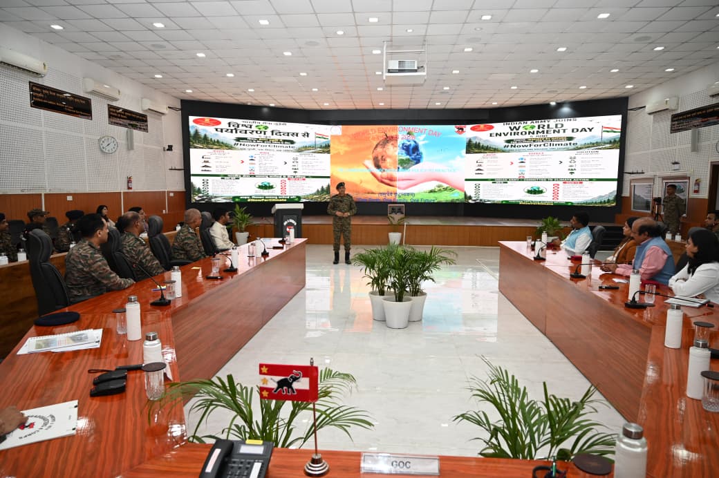 GajrajCorps_IA's tweet photo. 🌍 On #WorldEnvironmentDay2026, #GajrajCorps reaffirmed its commitment to environmental conservation through a seminar on “Decarbonising Defence Infrastructure – From Policy to Practice” at Tezpur. The session was marked by talks given by Subject Matter Experts, Dr Nikhil P G Dy Dir National Institute of Solar Energy, Ms Prerona Kaushik, GRIHA (Green Rating for Integrated Habitat Assessment), Mr NK Ojha  & Dr Sheenu Jain. 

The event saw release of report on Green House Gas  Emission Mapping for Hattigor Military Station in #Assam, marking a progressive step towards data driven environment management. Similar Carbon Mapping for Missamari and Tezpur Military Station is ongoing. After assessment GajrajCorps is committed to take corrective actions by plantation of trees, creation of water bodies & adopting renewable energy measures to reduce Carbon footprints in its constituent Military Stations. 

A major milestone achieved was award of GRIHA-certificate for ECHS type D Polyclinic building at Tezpur, which is a first four star rating  green defence facility in the region.  The event culminated with facilitation of expert speakers & an address by GOC GajrajCorps, wherein he appreciated efforts of all stake holders including #CWETezpur Ms Nazneen Banu in promoting environmental awareness & sustainable practices. He exhorted all ranks to work towards Nation Building & environment conservation on the principle of  “Jan Bhagidari Se Paryavaran Sanrakshan”, in pursuit of  #ViksitBharat.

विश्व पर्यावरण दिवस 2026 के अवसर पर #GajrajCorps ने तेजपुर में “Decarbonising Defence Infrastructure – From Policy to Practice” विषय पर एक संगोष्ठी आयोजित की। इस कार्यक्रम के माध्यम से पर्यावरण संरक्षण के प्रति अपनी प्रतिबद्धता दोहराई गई। कार्यक्रम में Dr Nikhil P G (Dy Dir, National Institute of Solar Energy), Ms Prerona Kaushik (GRIHA), Mr NK Ojha और Dr Sheenu Jain ने पर्यावरण और हरित विकास से जुड़े विषयों पर अपने विचार साझा किए।

इस अवसर पर असम के Hattigor Military Station के लिए Green House Gas Emission Mapping रिपोर्ट जारी की गई। यह पर्यावरण प्रबंधन में डेटा आधारित निर्णय लेने की दिशा में एक महत्वपूर्ण कदम है। Missamari और Tezpur Military Station के लिए भी Carbon Mapping का कार्य जारी है। #GajrajCorps  ने आकलन के बाद पेड़ लगाने, जलाशय बनाने और नवीकरणीय ऊर्जा के उपयोग को बढ़ावा देकर अपने सैन्य स्टेशनों में Carbon Footprint कम करने का संकल्प लिया है।

एक बड़ी उपलब्धि के रूप में Tezpur स्थित ECHS Type D Polyclinic भवन को GRIHA का चार-स्टार प्रमाणपत्र मिला। यह क्षेत्र की पहली चार-स्टार रेटिंग वाली हरित रक्षा सुविधा है। कार्यक्रम के अंत में विशेषज्ञ वक्ताओं का सम्मान किया गया। GOC Gajraj Corps ने सभी संबंधित लोगों, विशेष रूप से CWE Tezpur की Ms Nazneen Banu के प्रयासों की सराहना की। उन्होंने पर्यावरण जागरूकता और टिकाऊ विकास को बढ़ावा देने में उनके योगदान की प्रशंसा की। उन्होंने सभी सैन्य कर्मियों से “Jan Bhagidari Se Paryavaran Sanrakshan” के सिद्धांत पर काम करने और #ViksitBharat के लक्ष्य के साथ पर्यावरण संरक्षण में योगदान देने का आह्वान किया।

@adgpi  @easterncomd  @GajrajCorps_IA  @SpokespersonMoD  @DefenceMinIndia  @HQ_IDS_India  @CMOfficeAssam  @himantabiswa  @AmritMahotsav  @PIB_India  @PIB_Guwahati  @moefcc  @mnreindia   @Nise_Gurgaon @GRIHACouncil @PROTEZPUR  @mygovassam  @Laxmanacharya54  @PMOIndia  @prodefgau  @cmpatowary  @assamforest  @CSAssam_  @byadavbjp   @DCSonitpur  @DGPAssamPolice   @assampolice  @ranjitduttabjp