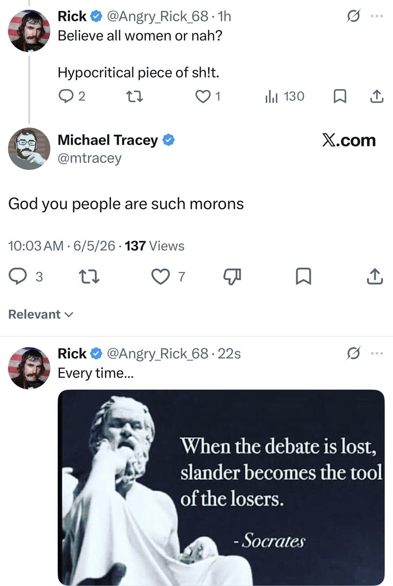 Angry_Rick_68's tweet photo. @CaffMomREDACTED @mtracey I think I may have upset the twink… https://t.co/xbPlgj2uyb