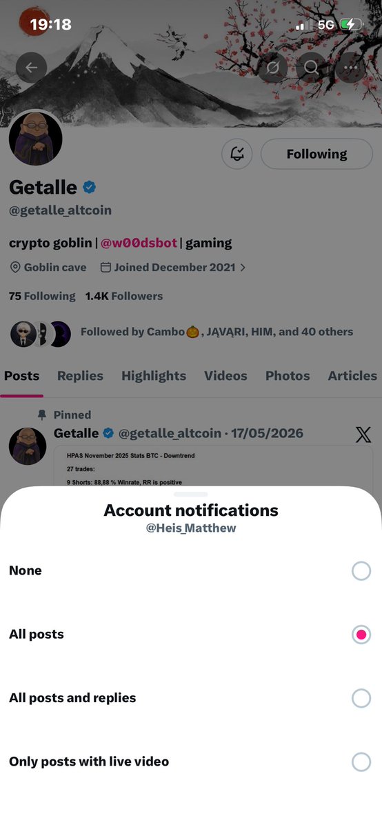 Heis_Matthew's tweet photo. Yo @getalle_altcoin, HAPPY BIRTHDAY LEGEND! 🎉🎂🔥
Turning up the vibes on your special day, may your portfolio moon harder than this giveaway! 🚀
Locked in with follows on you and @robw00ds (notifs ON )

Let’s make this birthday one for the books! Who else is feeling lucky like I am? Appreciate you brotha 🤍