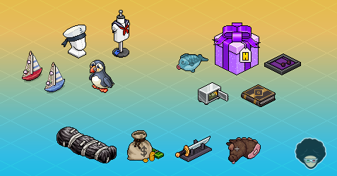 habtium's tweet photo. 📣 ¡#Habbo presenta las novedades para la campaña de agosto inspirada en la Mafia: furnis, ropa, raros, crackeables, Coleccionables y más! 🕵️💼💸

➡️ Encuentra todos los detalles en nuestra noticia: https://t.co/0MXBiimQnF https://t.co/lODAg1AnZD
