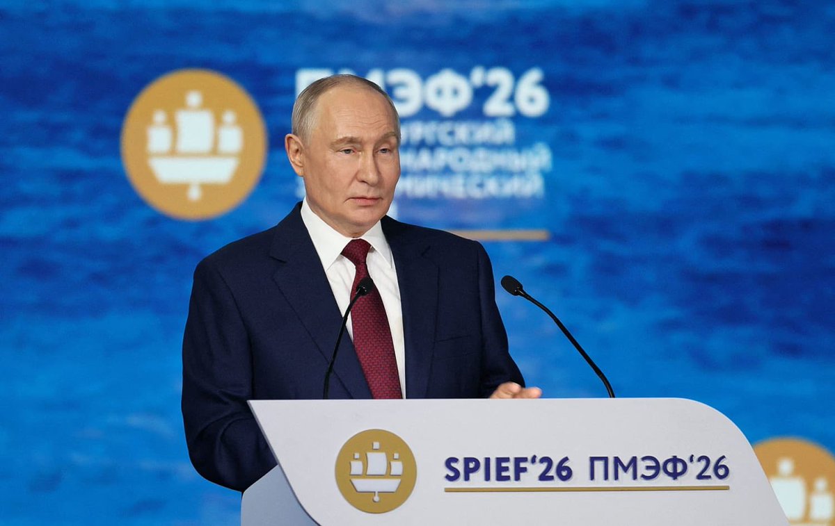 joni_askola's tweet photo. Putin lied at the SPIEF today, claiming Russia's economy has merely dropped to European levels. 

Russia has never been at European levels.

The reality is an unsustainable, high-inflation war machine hiding behind highly manipulated statistics.

Comparing the Russian economy to Europe is an absolute joke. In terms of nominal GDP per capita, Russia sits at a mere fraction of Western European levels, lagging far behind the continent. Furthermore, official Russian statistics cannot be trusted. The Kremlin routinely fabricates economic metrics to mask its decline, publishing an official inflation rate that is way lower than reality.

The financial structure is completely broken. Russia is forced to maintain a staggering 14.5% interest rate. Its debt is vastly more expensive than European debt. The country simply could not survive the debt and deficit levels common in Europe, because servicing those liabilities at such punitive rates would trigger an immediate fiscal collapse.  

The current economic model is entirely unsustainable. While unprecedented public spending on military manufacturing artificially inflates short-term output, genuine economic growth remains low and private investment has dried up. Russia is steadily cannibalizing its long-term future to fund a failing war, trapped in an escalating loop of high borrowing costs and soaring real-world prices
