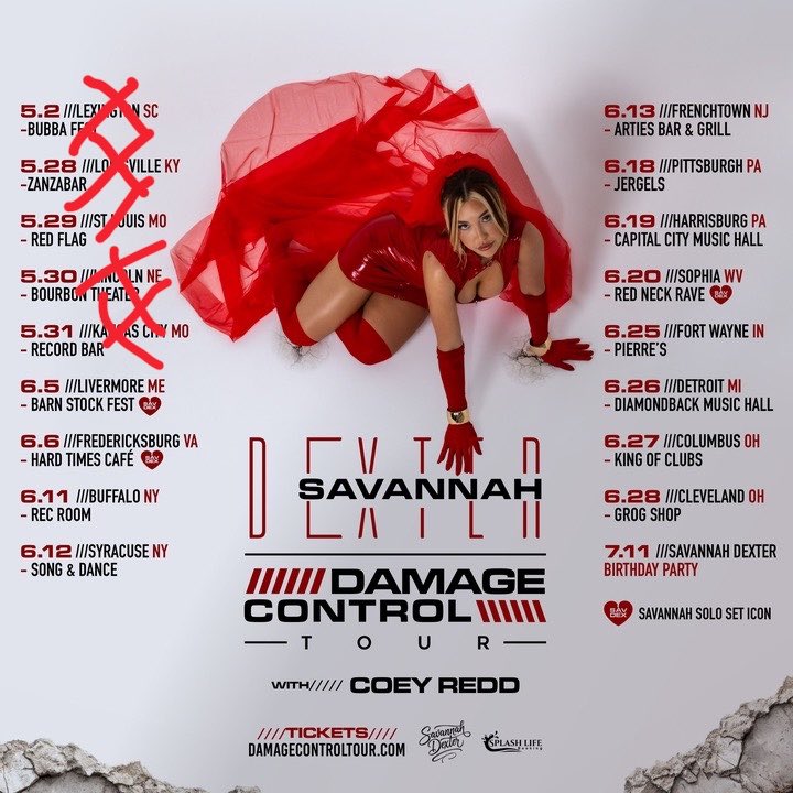 MBurb703's tweet photo. Tomorrow #damagecontroltour tomorrow #Fredericksburg #VA Hard Times I’m Opening the Show! @STRIZZO #SavannahDexter @CoeyRedd https://t.co/0iyioKrupx