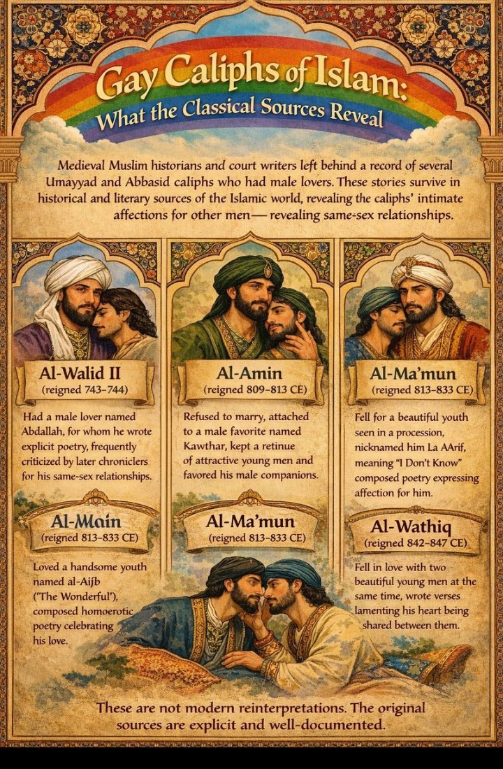 SamZam92's tweet photo. @DillyHussain88 @RmSalih Islam had many gay caliphates... Look them up https://t.co/dmtirFUbWz