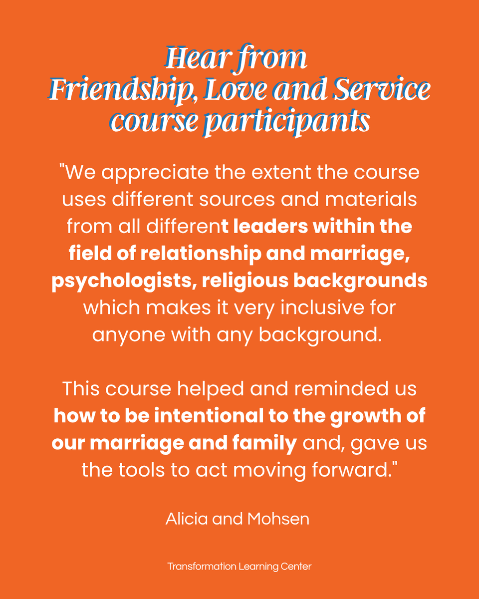 Marriage4ever's tweet photo. "We appreciate the extent the course uses different sources &amp; materials from all different leaders within the field of relationship &amp; marriage, psychologists, religious backgrounds."

https://t.co/DBF4FZKVUs https://t.co/xdgcHrFnlb