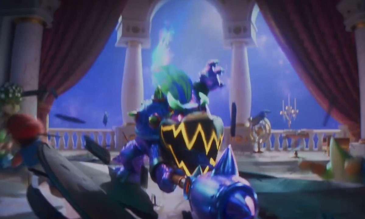 pianokantart's tweet photo. After The Super Mario Galaxy Movie, seeing Bowser Jr. in full-blown toddler mode in Yoshi and The Mysterious Book is kinda funny. 
Actual coughing baby vs hydrogen bomb. https://t.co/E5phIJjajt