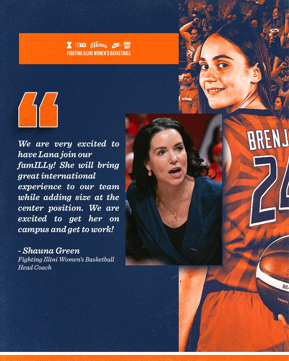 IlliniWBB's tweet photo. We can't wait to get to work with Lana! https://t.co/bze5Yp2vrs