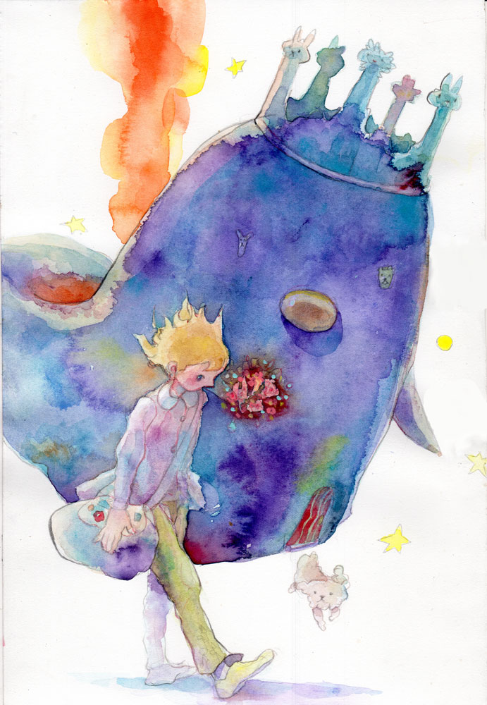 katsukame's tweet photo. ｢星の王子さま再び｣ https://t.co/IMd4br0Vfz