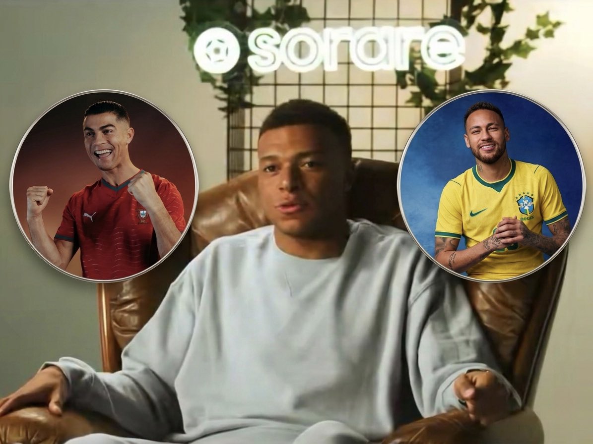 oficialsincerao's tweet photo. - Repórter: “Qual jogador você sonha em enfrentar na Copa do Mundo?”

- Mbappe: “Cristiano e Ney.” https://t.co/zicS3s3lCP