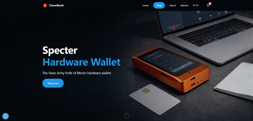 ClavaStack's tweet photo. New website is live🎉

Bear Market is for builders!
I spent the last 2 month making a fresh website with beautiful new pictures and a clean black look that better matches the overall Specter look.

Check it out here👇
https://t.co/pRHjmlDHNf https://t.co/bJDoCMtoor