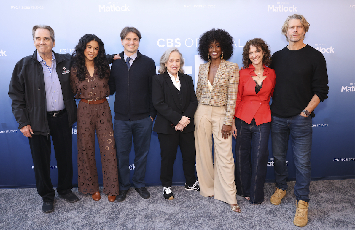 perceptionprllc's tweet photo. Court is now in session! Earlier this week, the cast of Matlock took part in two Q+As celebrating and discussing the season 2 finale of MATLOCK:

- SAG Foundation Conversation moderated by Jim Halterman where Kathy Bates, Skye P. Marshall, Jason Ritter, Leah Lewis, and Beau Bridges, featured an engaged audience that responded enthusiastically to both the humor and suspense of the Season 2 finale!

- Emmys FYC Screening moderated by guest star Gina Rodriguez with the cast and creative team that celebrated the show’s emotional storytelling and strong fan connection!

Both events were a great sendoff for season 2 as we gear up for season 3! 

#matlock #cbs #sagfoundation #fyc #emmys