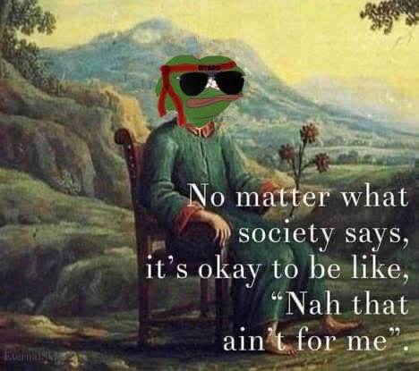 RetardmaxxOnSol's tweet photo. Leave crypto to get a job? 

Na, Just $retardmaxx https://t.co/jFhKnYv5Le