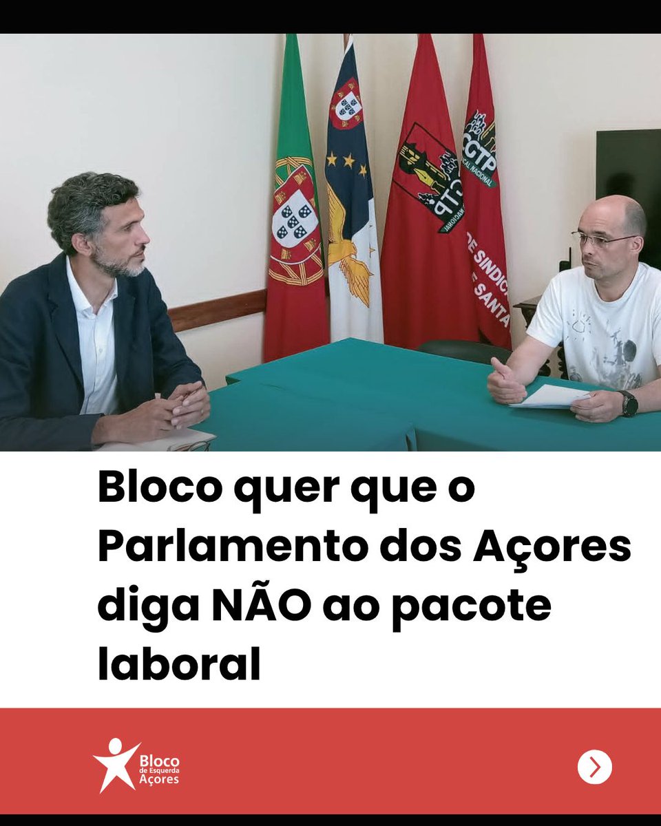 blocoacores's tweet photo. Bloco quer que o Parlamento dos Açores diga não ao pacote laboral

🗞Ler esta e outras notícias no site do Bloco: https://t.co/QuJqKNwolq https://t.co/xkpAow7BCQ