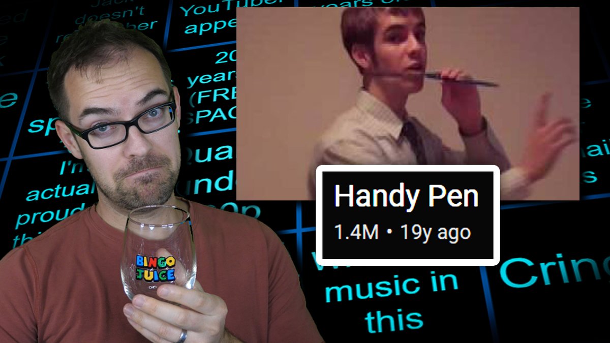 jacksfilms's tweet photo. HAPPY BINGO NIGHT

playing bingo alongside my very first youtube video, turning 20 years old later this month!!

i'll provide the bingo cards. you provide the liquor

live tonight on twitch and jackisanerd
around 6pm PT / 9pm ET https://t.co/yj3KFR3xYP