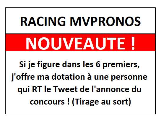 MVPronosTurf's tweet photo. 🐎🏎️ Concours MVPronos Racing @ZEturfFr
📅06/06/26🏁

🆕 NOUVEAU🆕
➡️ Postez votre prono EN RÉPONSE sous ce tweet 👇

➡️Pronos :
🔹 #MVPronosRacing060626
🔹ID Zeturf
🔹1 cheval (+1cc) / course
🔹R1 VINCENNES - 9 Courses
⏱️13h23
💴30€ À GAGNER

💓🧐OUVERT À TOUS🧐🔄

#MVPronosTurf #MVPronos