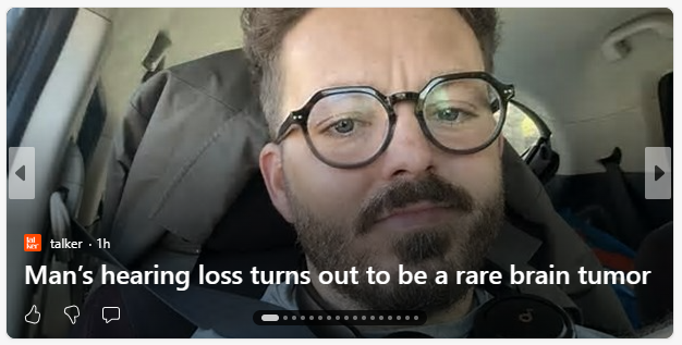 MadCityTech's tweet photo. "Michael Archer, 35. To his horror, he was diagnosed with neurofibromatosis type 2 (NF2) — a rare genetic condition characterized by the growth of noncancerous tumors on nerves, particularly the brain and spinal cord." https://t.co/cDCAJRawBQ