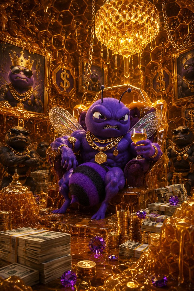 Motiv017's tweet photo. @thehiveonmonad Inside the Honeycomb the hive lives like a Billionaire 

My entry @thehiveonmonad https://t.co/TZiYwWD2wU