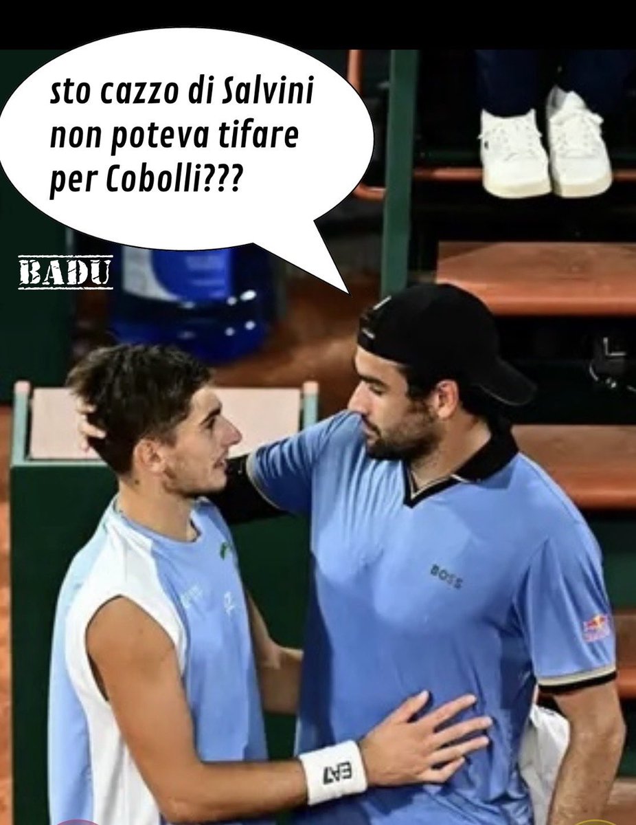 BADU____'s tweet photo. #RolandGarros #Arnaldi #Berettini https://t.co/eMIL3lMRQ5