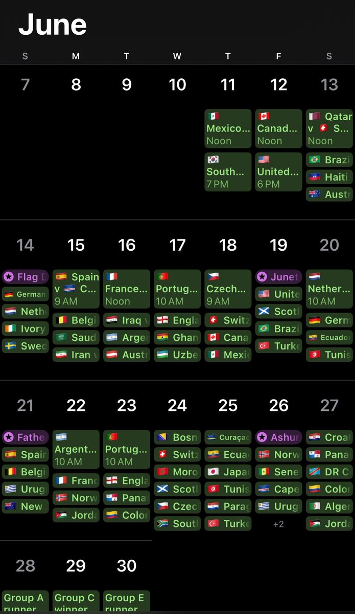 Bryzelo's tweet photo. World Cup calendar ✅ https://t.co/I5xNLkneO5