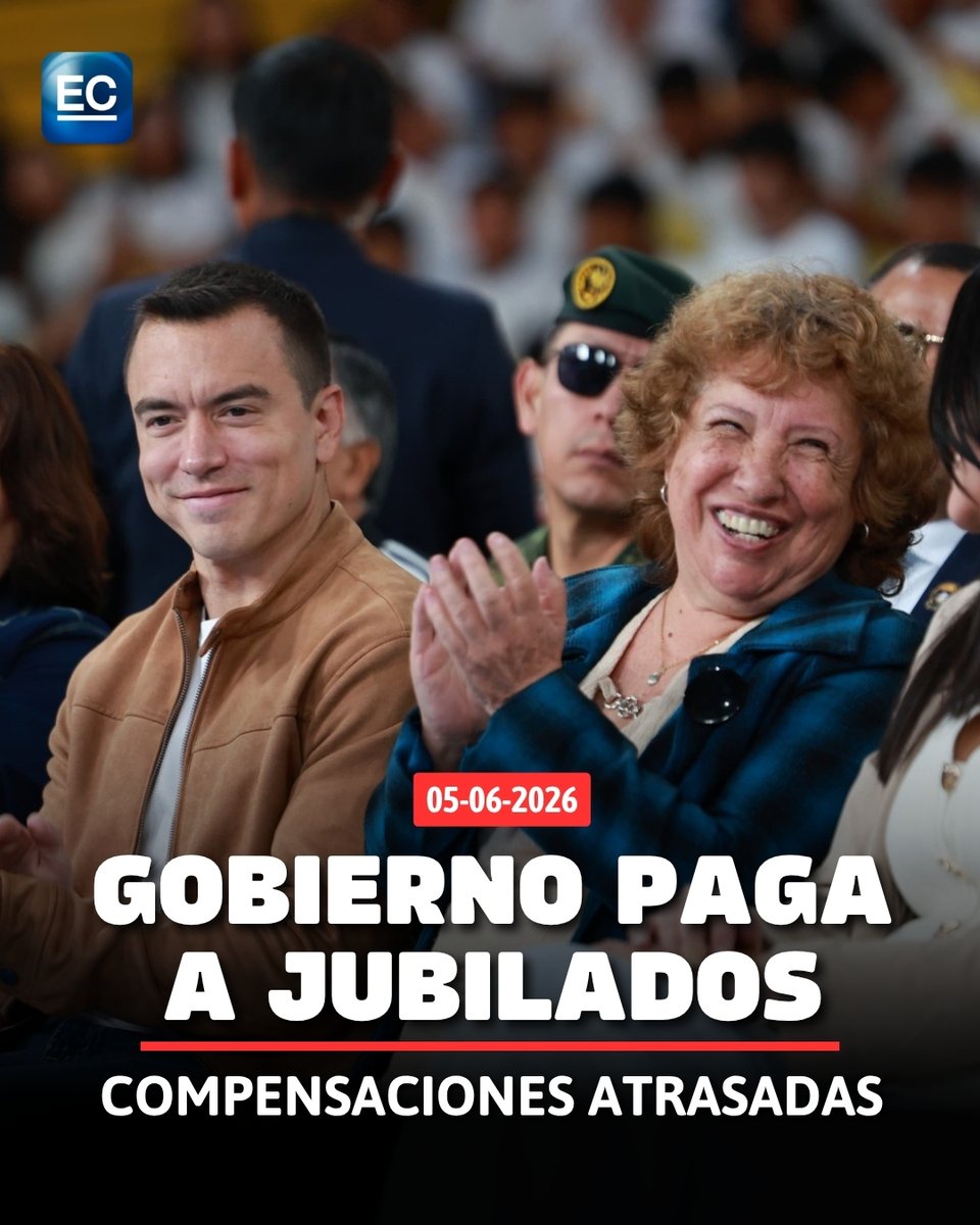 elcomerciocom's tweet photo. 👉 https://t.co/0ZEqv3lzH9 Daniel Noboa designó 230 millones de dólares a jubilados https://t.co/wVXLYlBUhO