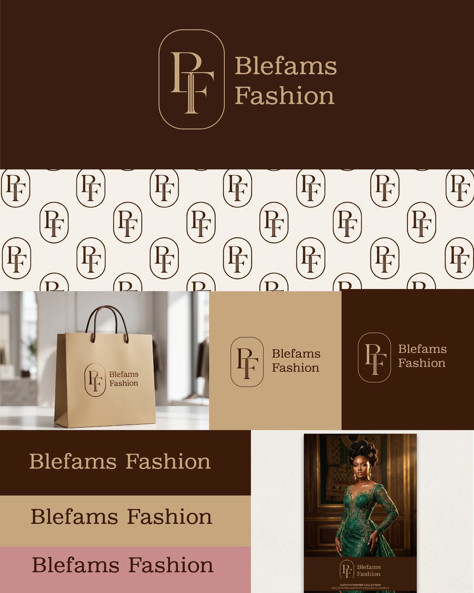 Joshua_kimztech's tweet photo. First impressions matter, but a lasting identity is what builds a legacy business. 

Take a look at the premium branding we engineered for Blefams Fashion. Notice how the design spans from luxury packaging to editorial media. 

We build to stand out. Case study drops soon. https://t.co/47juNoWPts