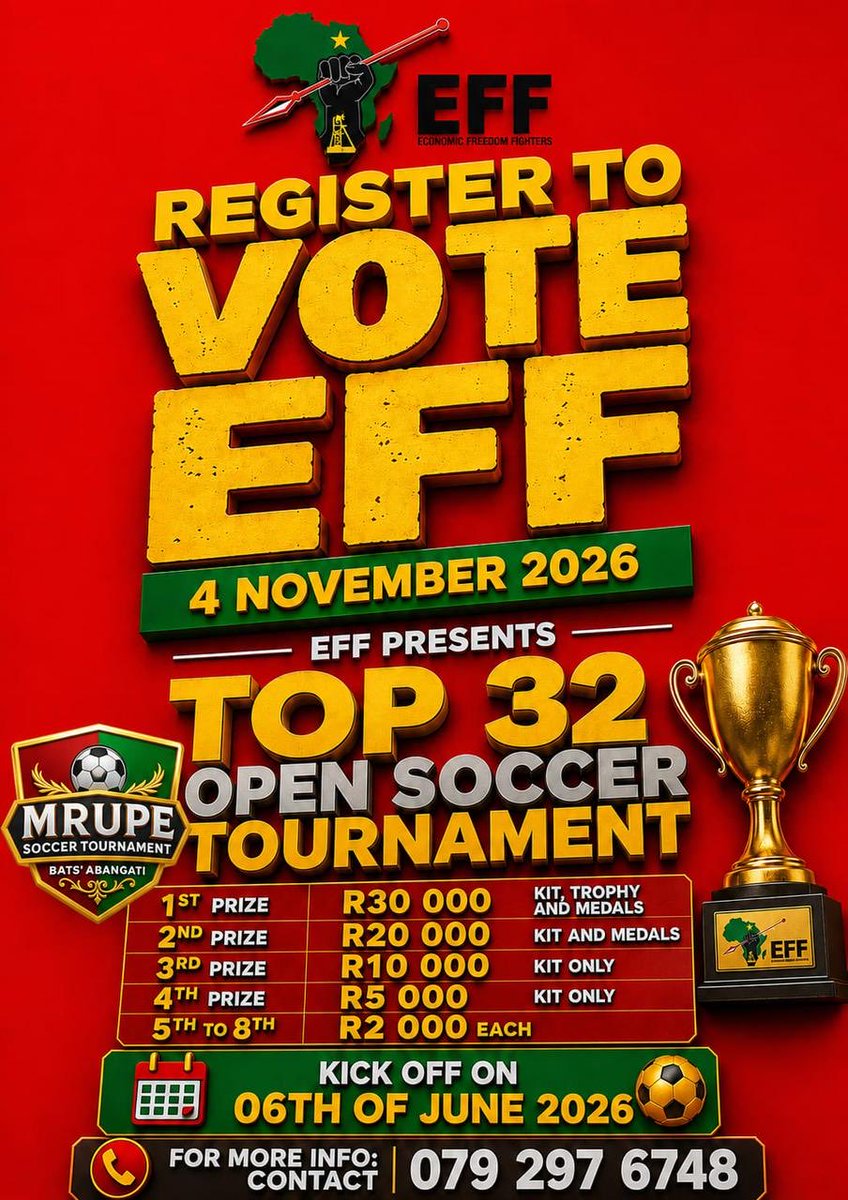 collensedibe's tweet photo. Come one come all young man and woman the future is in your hands @eff_Mpumalanga @effsouthafrica https://t.co/wFinKpJTn0