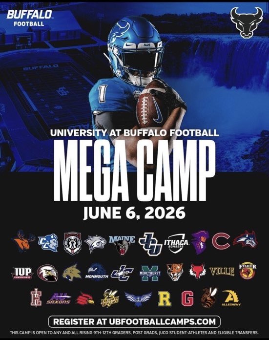 Ksorne3's tweet photo. Excited to be attending the University at Buffalo tomorrow. Looking forward to competing,and showcasing my skills. 
@Pete_Lembo 
@Coach_TokarzQB 
@GridironCamp https://t.co/EF6seHIBv1