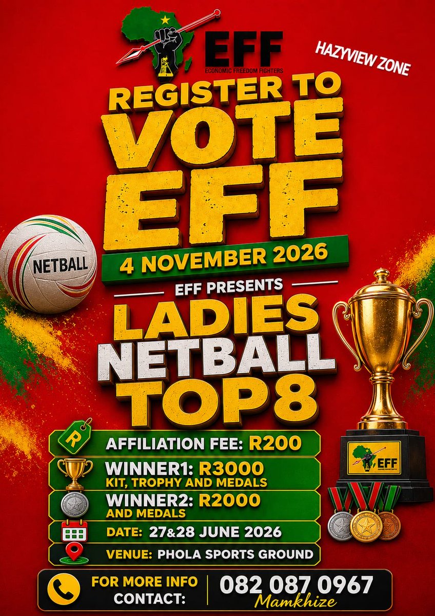 collensedibe's tweet photo. Come one come all young man and woman the future is in your hands @eff_Mpumalanga @effsouthafrica https://t.co/wFinKpJTn0