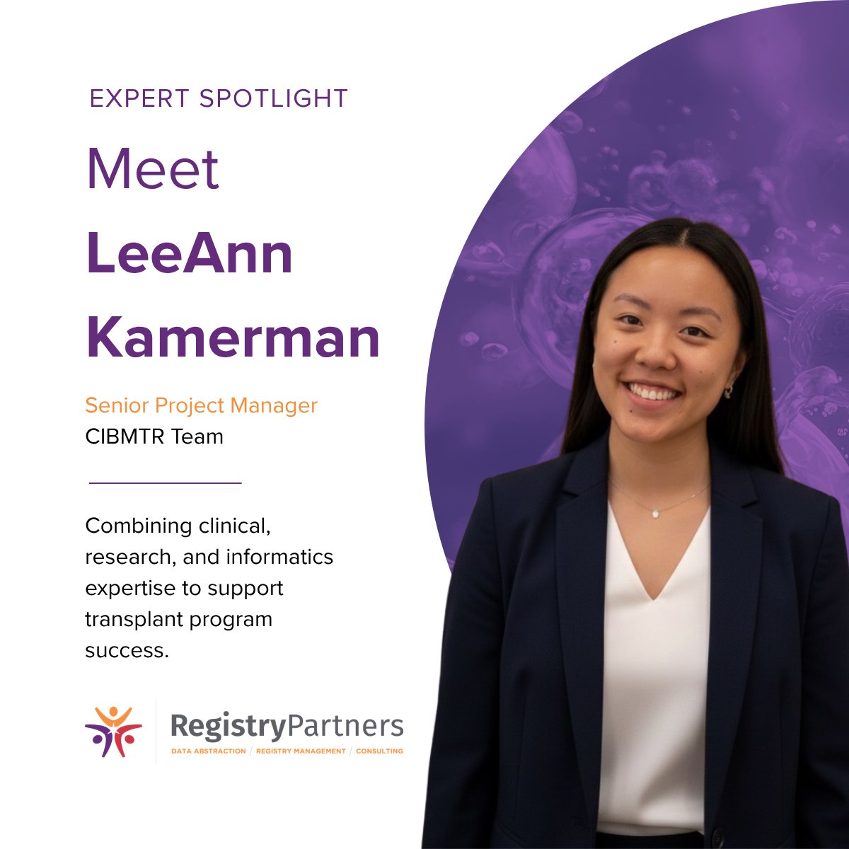 RegPartners's tweet photo. Expert Spotlight: LeeAnn Kamerman, Senior Project Manager on our CIBMTR team.

Helping programs improve data quality, CPI compliance, and audit readiness.

https://t.co/scX82TBqi4

#CIBMTR https://t.co/SJkVV24BmE