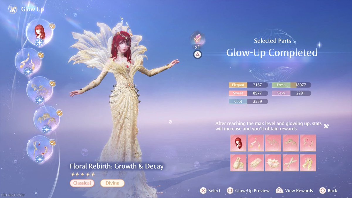 NaqiudeanMuham2's tweet photo. And the 2nd time new outfit Glow-Up, Floral Rebirth: Growth & Decay of golden dress!💛🌟
~ Infinity Nikki ~ Until Tide Ends ~
#InfinityNikki #InfoldGame #UntilTideEnds https://t.co/lwEn66r19d