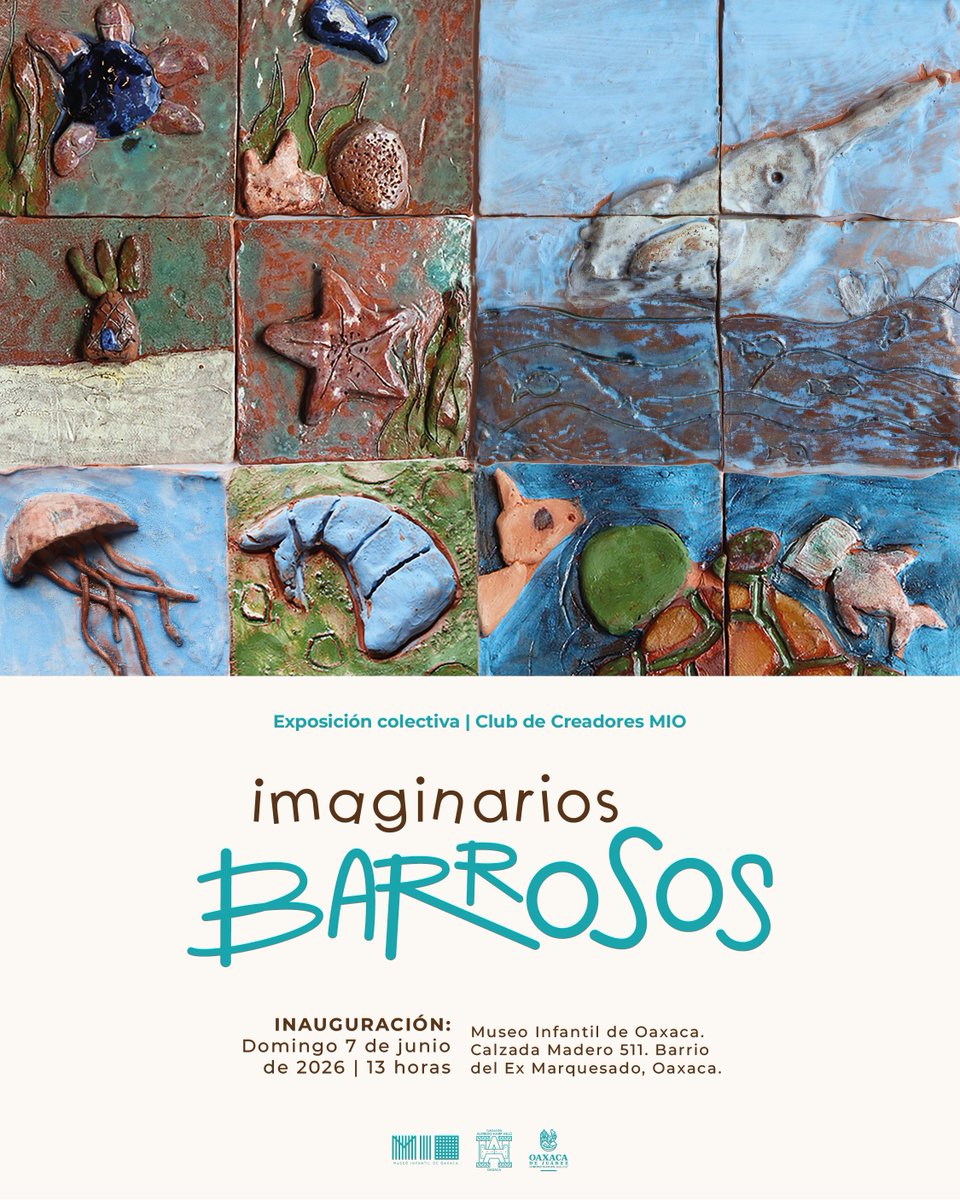 museomio's tweet photo. "Imaginarios Barrosos" es el resultado de tres meses de esfuerzo de jóvenes artistas que mediante el modelado en barro dieron vida a un mundo sorprendente. Descubre las obras en la primera exposición colectiva de Club de Creadores MIO. 

🗓️ Inauguración | Domingo 7, 13 horas. https://t.co/zyqgkTFwJZ