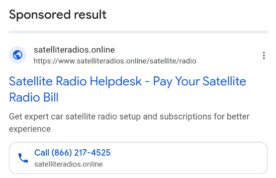 bigscamhunter's tweet photo. +1 (866) 217-4525 - @SIRIUSXM Satellite Radio Scam
Carrier: @peerlessnetwork 
https://t.co/3OpU003vWf - @Hostinger pls investigate
@DanGleeballsYT
@thefakershow
@deeveeaar
@DeyOClub
@Harvey35178773
@Kpt_Kerosive
@Sdh2355
@aurora77710
@Snipez_is_Karma
@DanMarin_PF
@MattBerens50149 https://t.co/2TJyNYAYWh