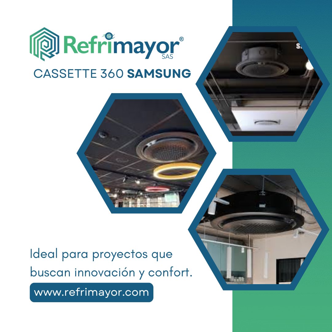 Refrimayor's tweet photo. Cassette 360 Samsung

Confort que gira en 360°.
Innovación, diseño y desempeño que transforman cada proyecto en una experiencia única.

¡El aire que se siente diferente!

https://t.co/xytvyooZpf

#SamsungCassette360 #InnovaciónQueInspira #AireConEstilo #SmartCooling #Diseño360 https://t.co/xlshhkeQSq