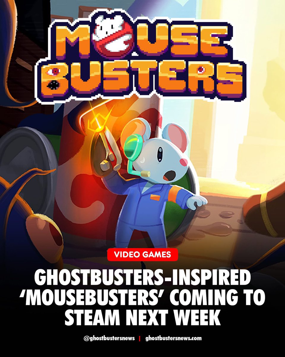 GBNewsdotcom's tweet photo. Ghostbusters-Inspired ‘Mousebusters’ Coming To Steam Next Week: https://t.co/bSSbb2MWZC https://t.co/FPUEyp5QjF
