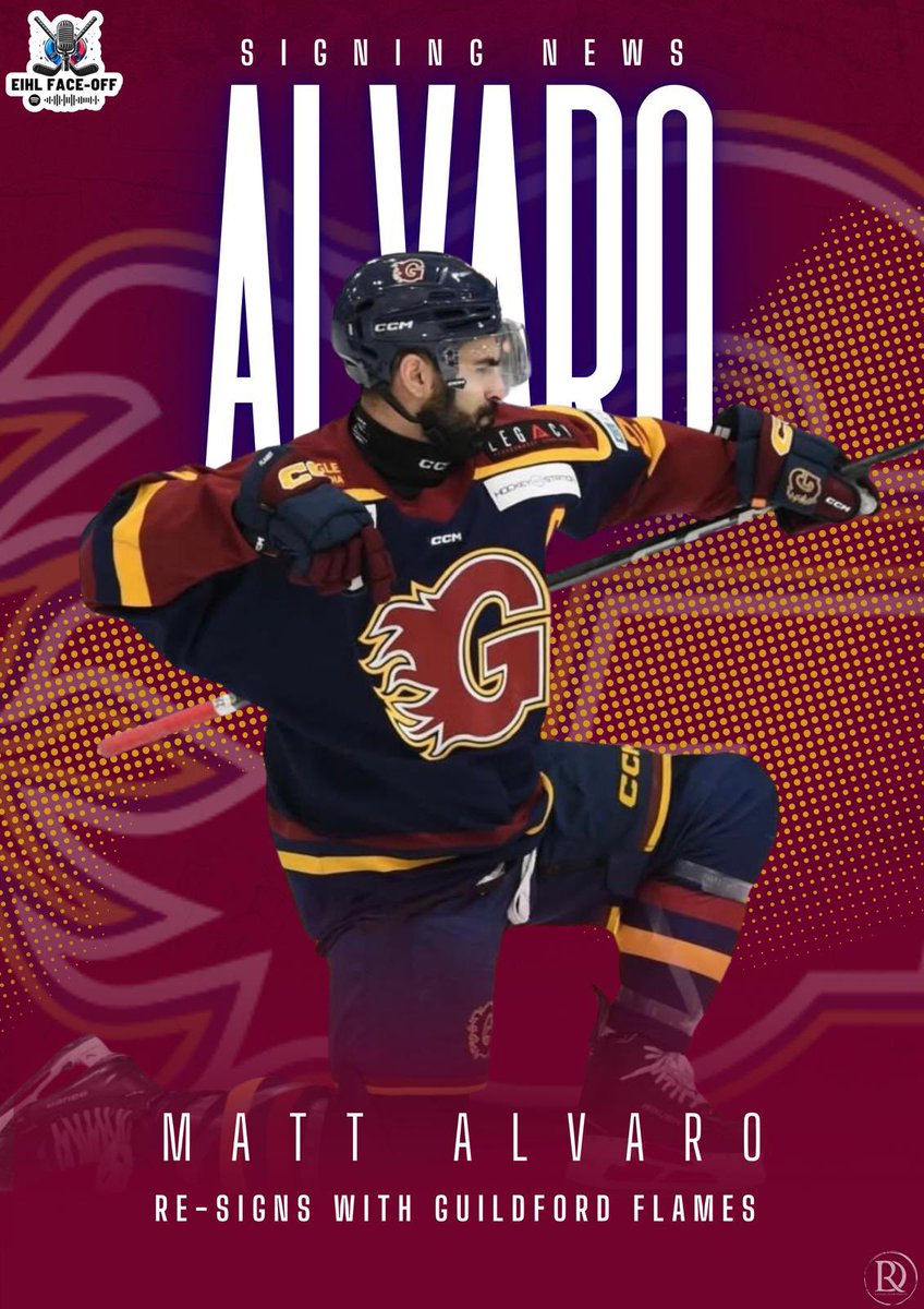 EIHLFaceOff's tweet photo. 📰SIGNING NEWS 📰

Matt Alvaro Re-Signs with @flamesicehockey 

📊Last season stats across all @officialEIHL competitions:
49 GP | 36 PTS | 10 G | 26 A 

Happy with the signing? #FlamesFans https://t.co/hMsv4cu3qt