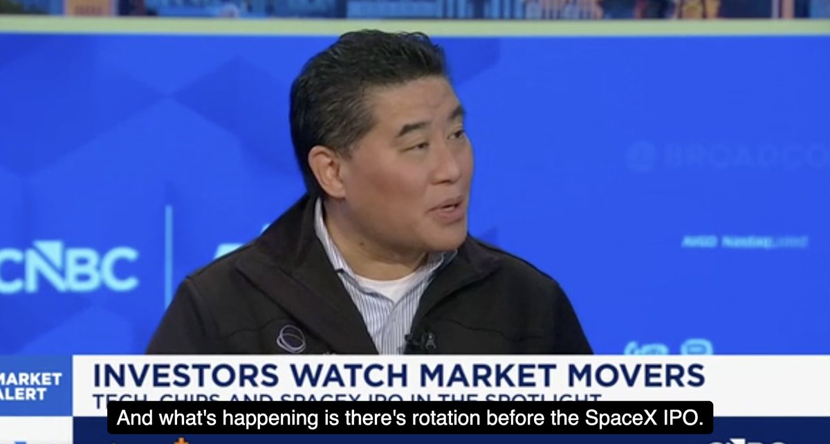 constellationr's tweet photo. Constellation's @rwang0 on SpaceX IPO: I'd wait for the first dip and then come in https://t.co/Mf345IRM3o R Ray Wang joins 'Squawk Box' to discuss the latest market trends, state of the tech sector, upcoming tech #IPOs, and more. @CNBC https://t.co/Hi13O6D6ZJ