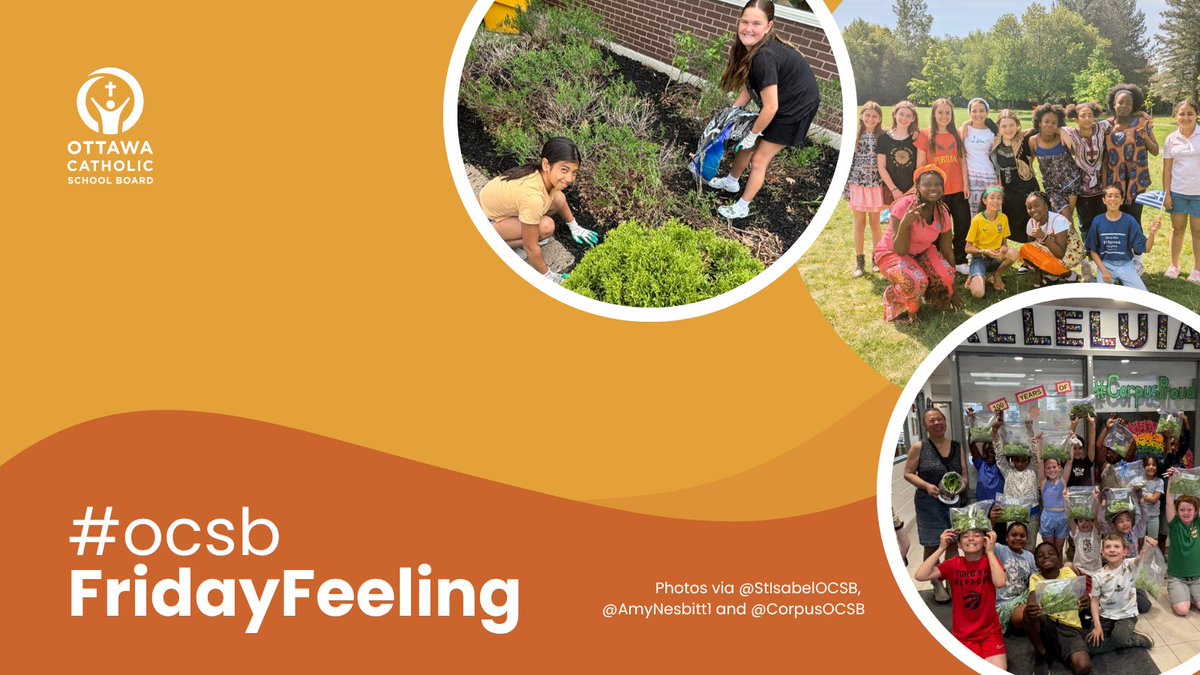 OttCatholicSB's tweet photo. This week's #ocsbFridayFeeling celebrates everything this year has grown. From school gardens to marshes, soccer fields to spirit days, our students grew together in every sense of the word. π±πΏβ½β¨ #BeOCSB #ocsbOutdoors #ocsbBeCommunity
π https://t.co/a8HnQYvYHI https://t.co/ZGD7dpHBAg